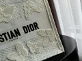 Dior Medium Dior Book Tote White D-Lace Butterfly Embroidery, снимка 2
