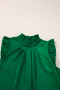 Дамски елегантен топ в зелен цвят с къдрички, снимка 12