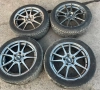 4бр джанти JR21 (japan racing)Hyper Gray за опел opel saab сааб 5х110 J7 ET35 + 4бр летни гуми, снимка 1