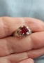 Два различни броя / Винтидж Сребърен пръстен с Гранати и Цитрини и с гранат / проба 925  , снимка 12