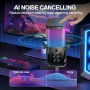 Нов RGB Кондензаторен Микрофон за PC PS4 PS5 Гейминг Стрийминг Подкаст, снимка 4