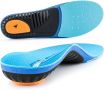 VALSOLE Ортопедични стелки за обувки за поддръжка на свода на плантарен фасциит, сини, размер 43, снимка 1