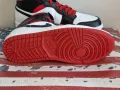 Nike Air Jordan 1 Mid "White Heel" Red Black, 41 номер, НОВИ, снимка 4