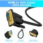 HDMI към VGA кабел  – 1080p Full HD, 1.8 м, снимка 3
