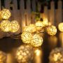 Коледни лампички декорация – крушки с батерии 10 броя "1 цвят ,като на снимките големина на топките , снимка 1 - Декорация за дома - 45587248