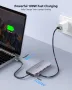 USB C докинг станция, 2 HDMI, VGA, 3 USB 3.0, SD/TF, 100 W, снимка 2