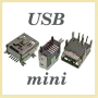 USB mini конектор , Female jack, снимка 1