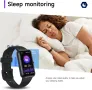 FORHAPAY Фитнес тракер часовник, 1,47" смарт часовник със сърдечен ритъм, монитор за сън, IP68, снимка 3