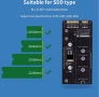 НОВ NGFF M.2 to SATA SSD 2,5 " адаптер за хард диск ссд от микро сата към сата за лаптоп преходник, снимка 3