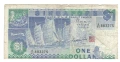 Singapore-1 Dollar-1987-P# 18a-Paper, снимка 1