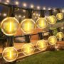 Festoon Градински висящи външни лампи 20M G40 електрически с нечупливи LED крушки, водоустойчиви, снимка 1 - Външни лампи - 45978435