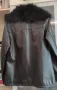 черно дамско яке от естествена кожа - М, снимка 2