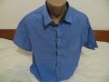 Мъжка риза с къс ръкав от лен George, снимка 1 - Ризи - 45753091