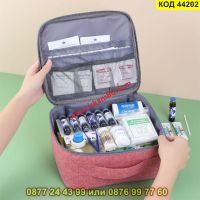Аптечка за лекарства при пътуване тип органайзер - КОД 44202, снимка 3 - Органайзери - 45526575