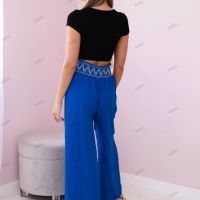 Дамски панталон с широк ластик на талията, 3цвята , снимка 8 - Панталони - 45915056
