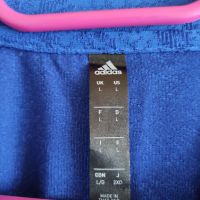Adidas синя спортна оригинална тениска, снимка 3 - Тениски - 45490217