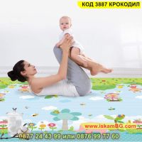 Детско килимче за пълзене и игра против плъзгане от термо пяна - КОД 3887 КРОКОДИЛ, снимка 4 - Други - 45454991