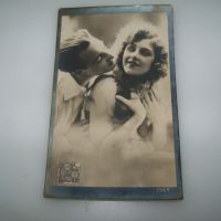 Стара романтична картичка, снимка 1 - Филателия - 45083340
