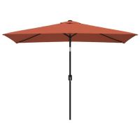 vidaXL Градински чадър с метален прът, 300x200 см, теракота（SKU:44504, снимка 1 - Градински мебели, декорация  - 45807899
