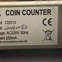 Професионална монетоброячна сортираща ERC 310 COIN COUNTER high speed  Шестцифрен дисплей, снимка 3 - Друга електроника - 45507219