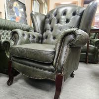 Кресло/Фотьойл тип Честърфийлд, стил Queen Anne, снимка 2 - Дивани и мека мебел - 45287426