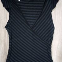 Дамска блуза с връзки, снимка 1 - Тениски - 45157075