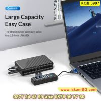 4-портов USB HUB 3.0 с висока скорост 5GBPS - КОД 3997, снимка 3 - Други стоки за дома - 45468103
