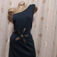 4XL Черна рокля със изрязано цвете , снимка 4 - Рокли - 45216064