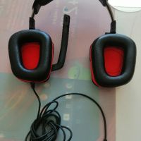 Слушалки Logitech G332, black/red, снимка 3 - Слушалки и портативни колонки - 45926601