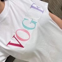 Дамски тениски Vogue бродерия, снимка 2 - Тениски - 45874879