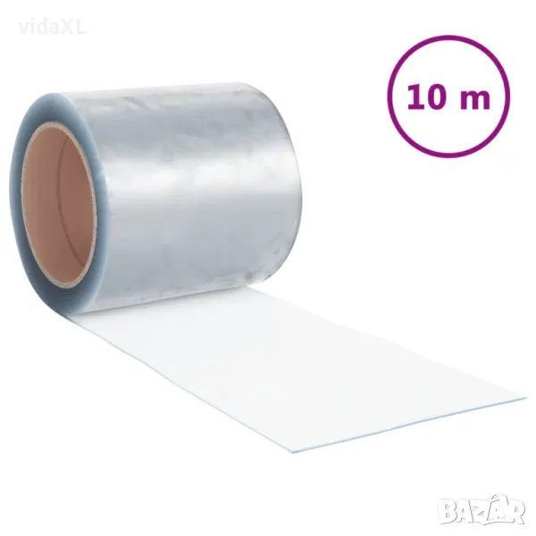 vidaXL Прозрачна завеса за врата 200x1,6 мм 10 м PVC(SKU:153857), снимка 1