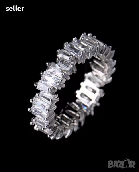 Дамски пръстен с кристали , снимка 1