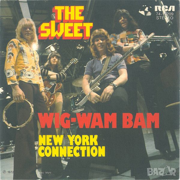 Грамофонни плочи The Sweet ‎– Wig-Wam Bam 7" сингъл, снимка 1