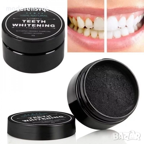 Кокосов въглен за избелване на зъби Miracle Teeth, Natural, 20 грама, снимка 1