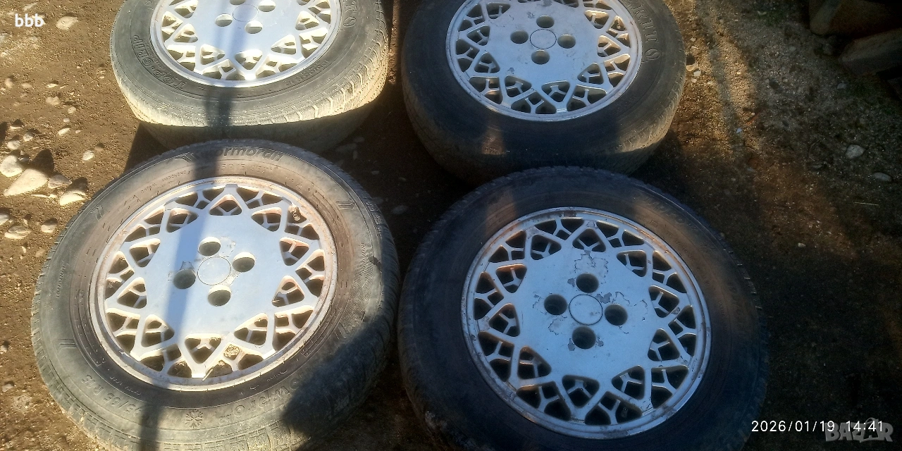 Алуминиеви джанти с гуми за рено, снимка 1