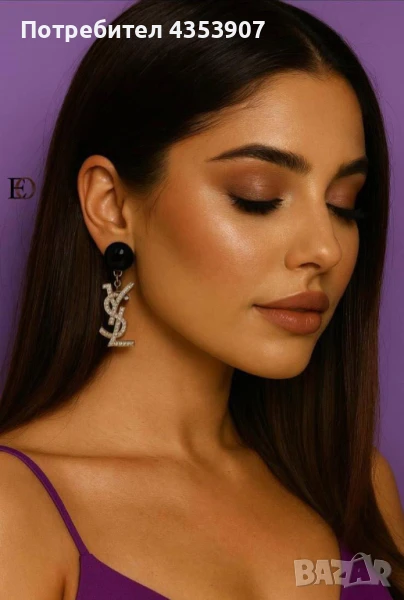  YSL дамски обеци, снимка 1