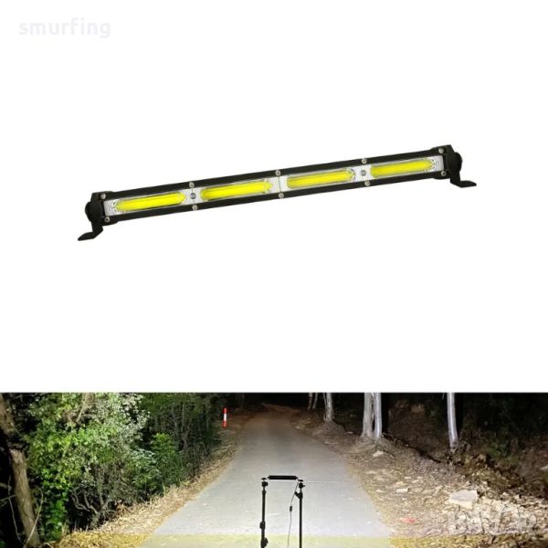 ДИОДЕН ЛЕД БАР / LED BAR Slim – 34см Фар, снимка 1