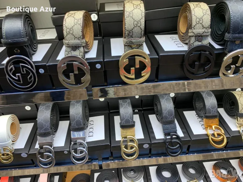 колани от естествена кожа в кутия gucci , снимка 1
