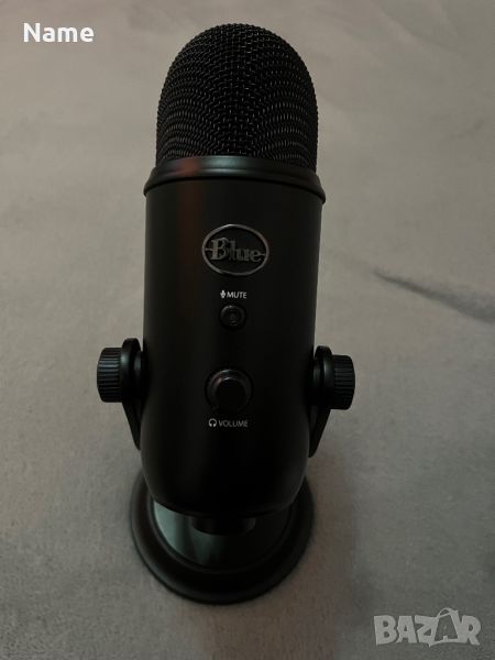 Микрофон Blue Yeti Blackout, снимка 1