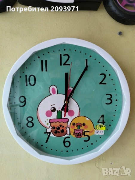 Детски стенен часовник, снимка 1