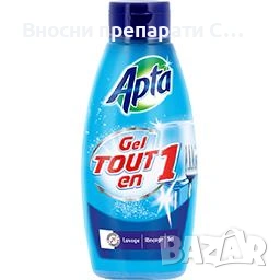АПТА гел за съдомиялна машина концентрат без фосфати 3 в 1, 720 мл., снимка 1
