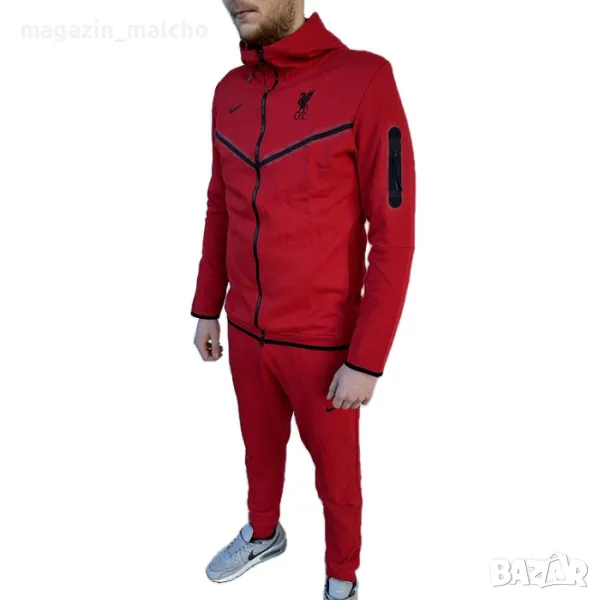 Мъжки Анцуг - NIKE Tech Fleece FC LIVERPOOL; размери: S, M, L и XL, снимка 1