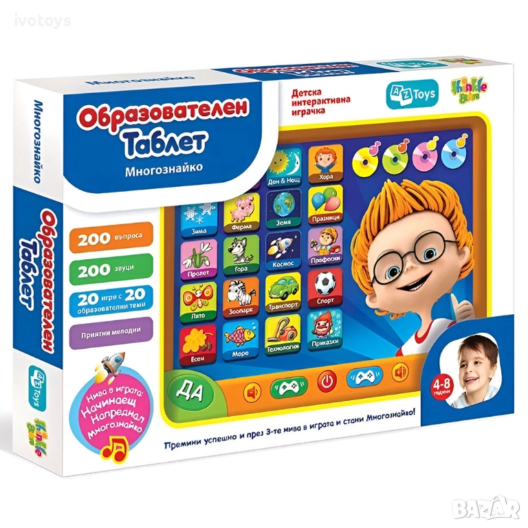 Образователен таблет Thinkle Stars "Многознайко" - Код 1032, снимка 1