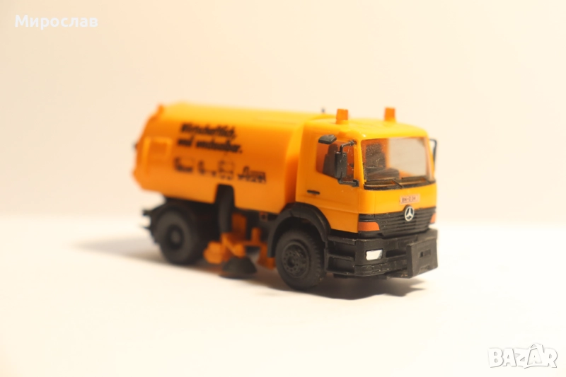 HERPA H0 1/87 MERCEDES ATEGO КОМУНАЛНИ ДЕЙНОСТИ КАМИОН МОДЕЛ КОЛИЧКА, снимка 1