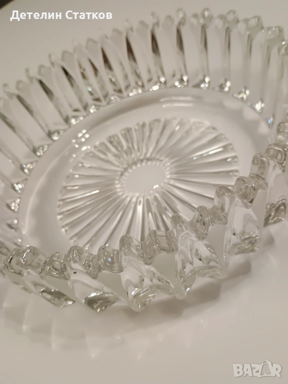 Винтидж стъклена купа, снимка 1