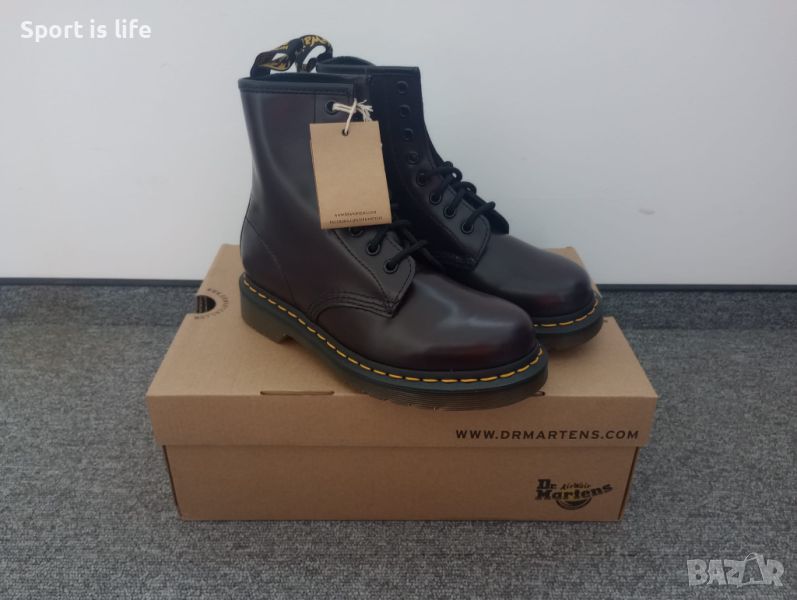 Dr. Martens Кубинки 1460 Burgundy Smooth, 36 EU, снимка 1