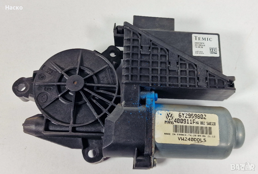 Предно Ляво Моторче Преден Ляв Модул Врата Стъклоповдигач Шкода Фабия Skoda Fabia 440775FX 6Y2959801, снимка 1