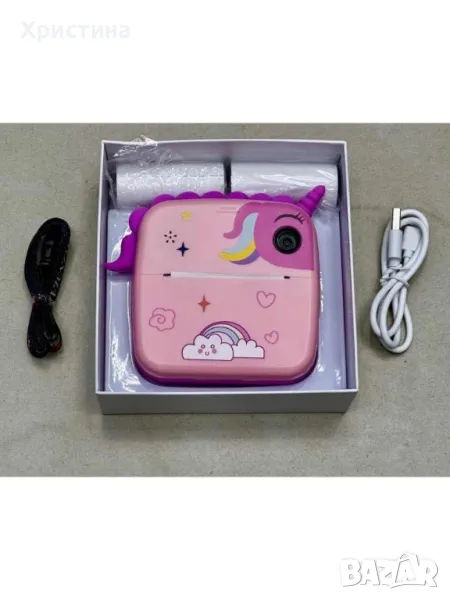 Детски цифров фотоапарат с незабавен печат – Създай магията сам, снимка 1