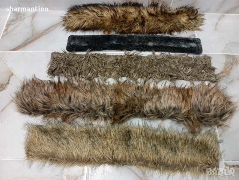 Лот от 5 броя яки с косми за якета, снимка 1