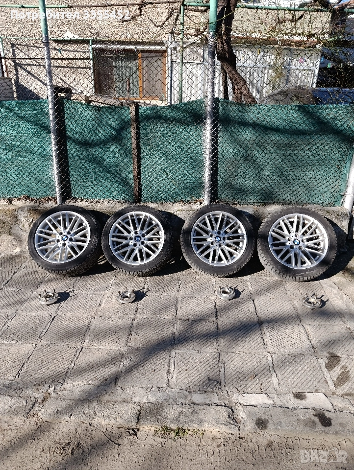 Джанти BMW Style 94 R18 ET24 Хубави зимни гуми и фланци с болтове, снимка 1
